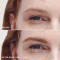 Master ||| Image of the brow duo on a model Before, After brow 1980 + 1990