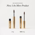 Brown Black | | Image showing the new packaging for Brow 1980 that says New, Bigger Packaging. Now 1.8x More Product 2.4g NEW 4.5g