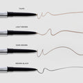Master || Swatches on a white background in Shades taupe, light brown, dark brown, brown-black