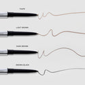 Dark Brown || Swatches on a white background in Shades taupe, light brown, dark brown, brown-black