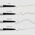 Master || Swatches on a white background in Shades taupe, light brown, dark brown, brown-black