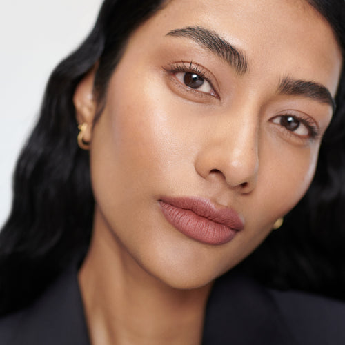 Classic | face::medium | Shikin wears Signature Lip Matte in Classic