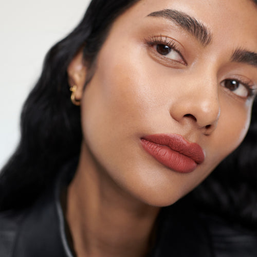 Court | face::medium | Shikin wears Signature Lip Matte in Court