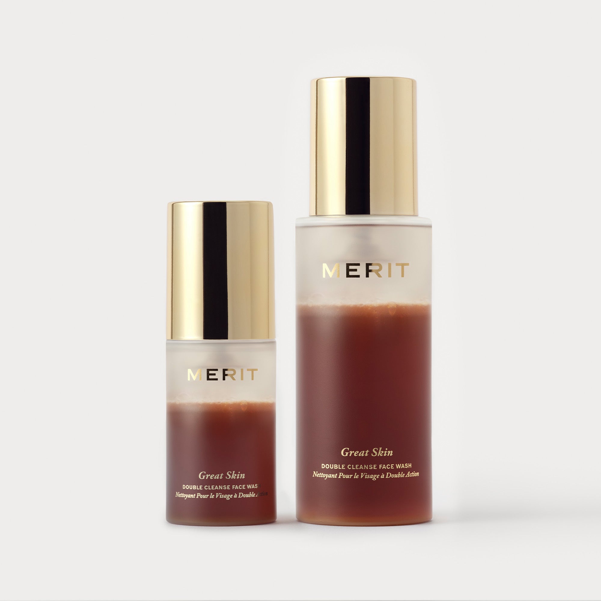 Master || Image of Travel-Size and Full-Size Great Skin Double Cleanse.