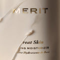 Master || Great Skin Moisturizer bottle up close.