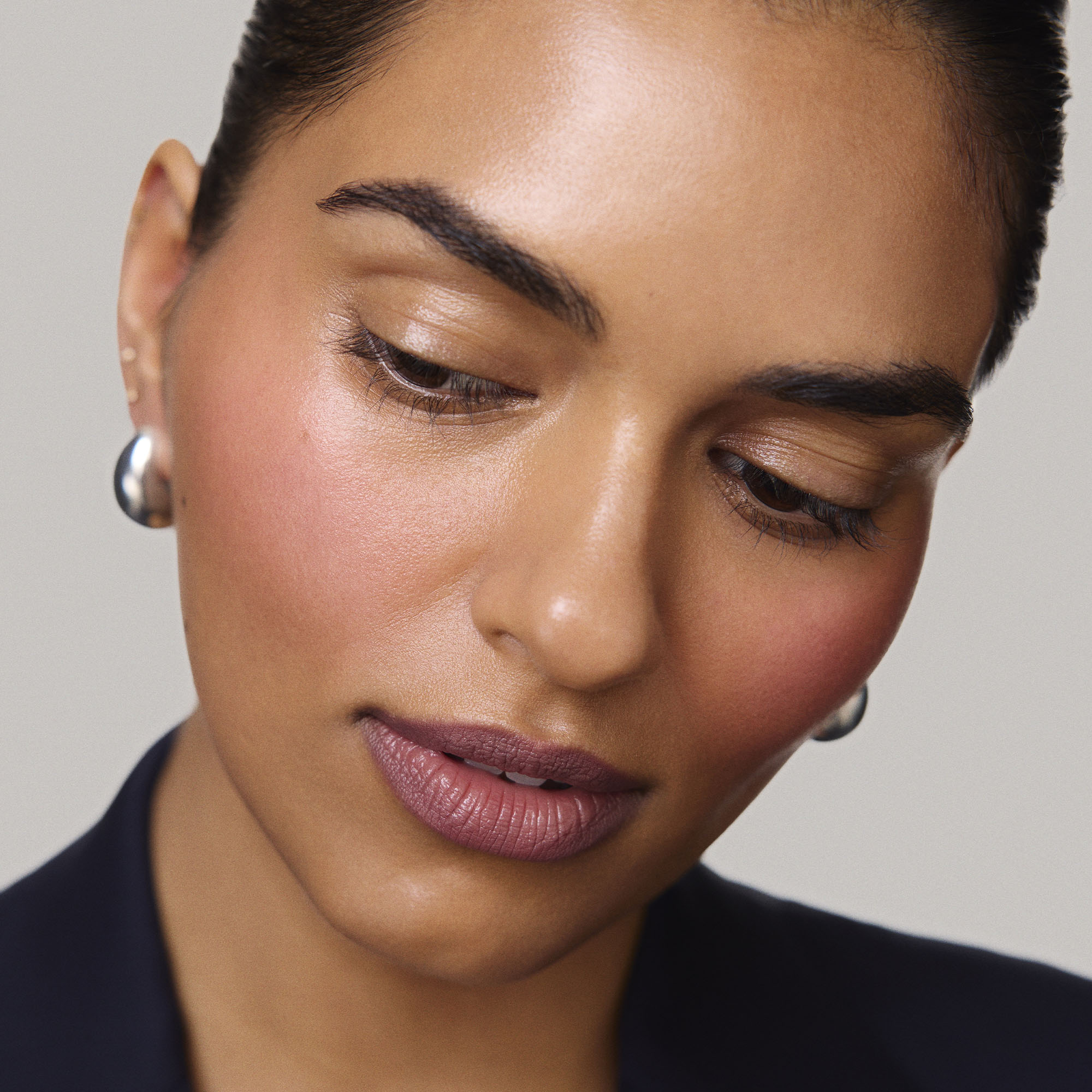Master ||  Model is wearing Flush Balm in shade Cheeky.