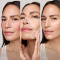 Master || Before, during, and after Great Skin Double application on model's face. Showing removal of makeup.