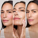 Master || Before, during, and after Great Skin Double application on model's face. Showing removal of makeup.