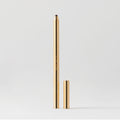 Master || A gold-colored lip liner pencil with its cap removed, displayed against a white background in shade Capricorn 