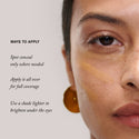 Master || Ways to Apply, Spot conceal only where needed, Apply it all over for full coverage, use a shade lighter to brighten under the eyes.