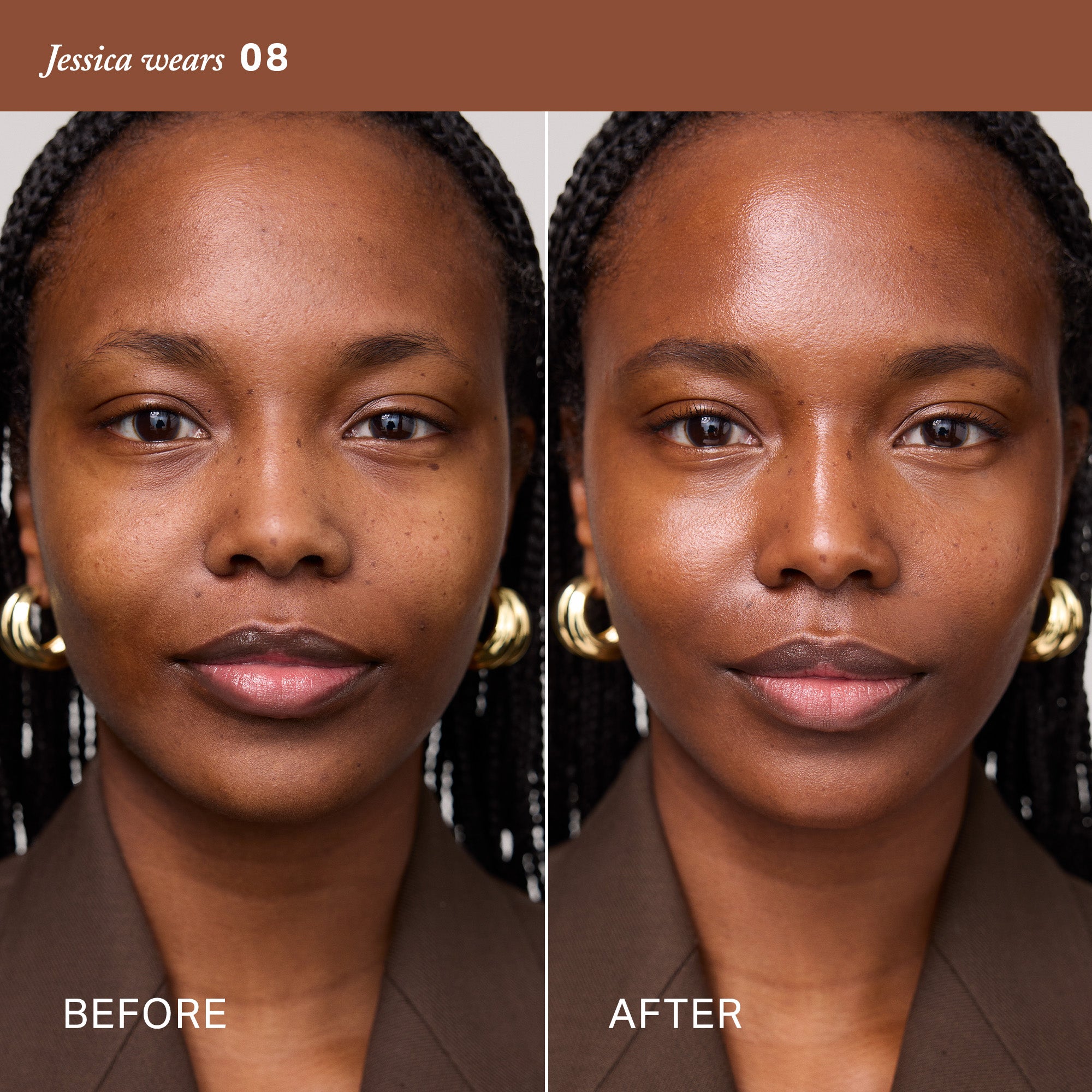 Master ||  Jessica wears 08, before after