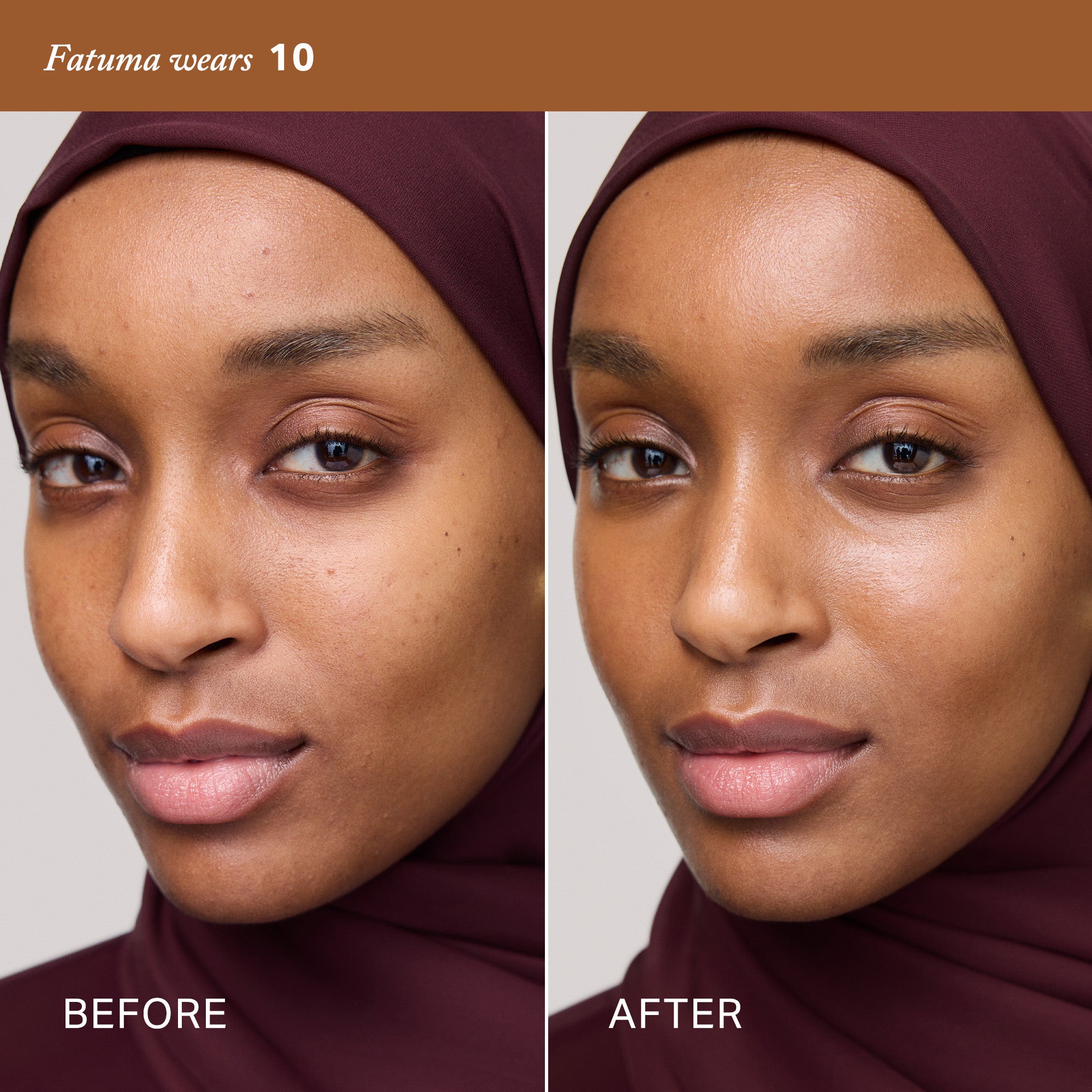 Master || Fatuma wears 10, before after