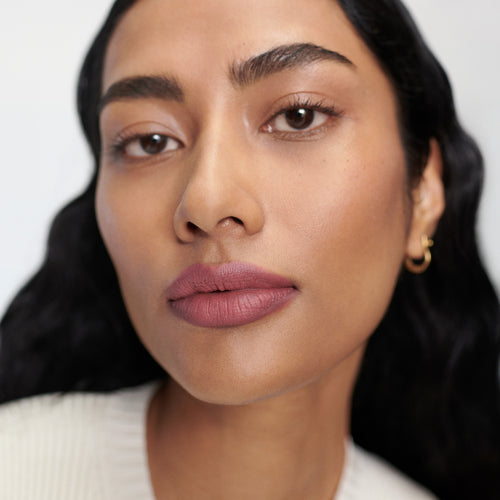 Sunday | face::medium | Shikin wears Signature Lip Matte in Sunday