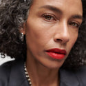 Vermillion | face::deep | Stephanie wears Signature Lip in Vermillion